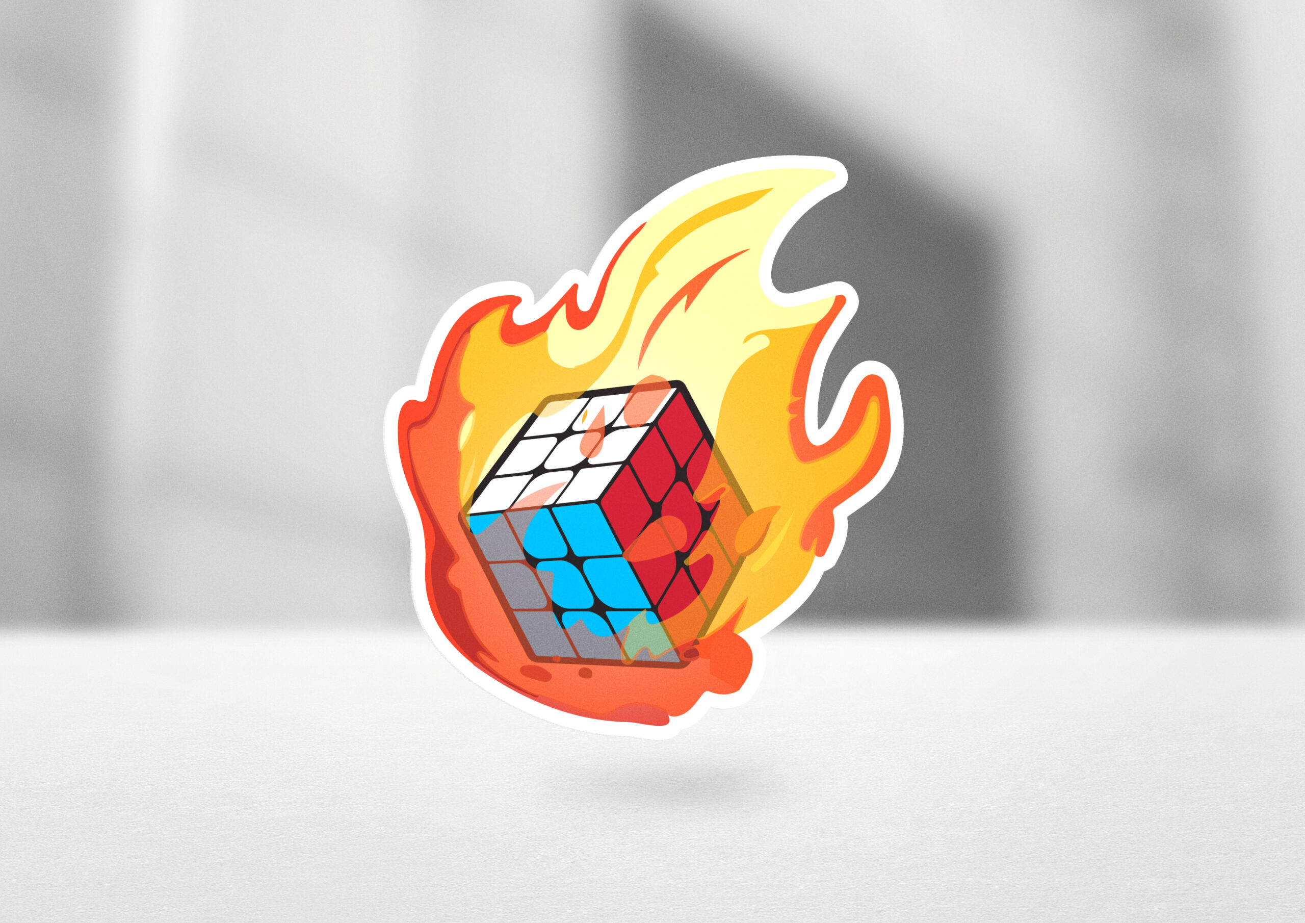 Speed Cubing Meteor Sticker